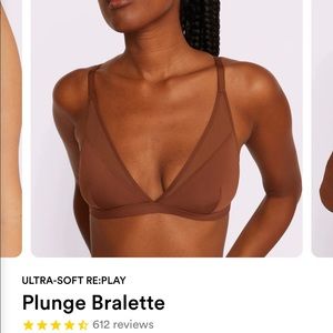Mesh plunge bralette